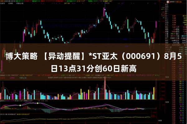 博大策略 【异动提醒】*ST亚太（000691）8月5日13点31分创60日新高